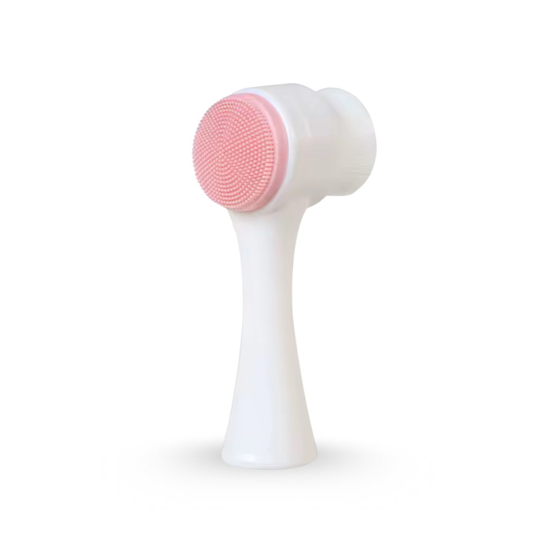 Double-Sided Silicone Facial Cleansing Brush