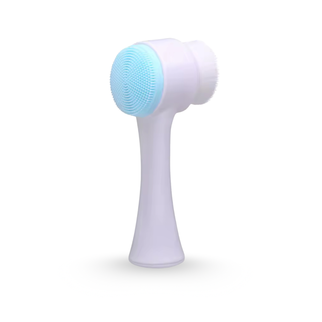 Double-Sided Silicone Facial Cleansing Brush